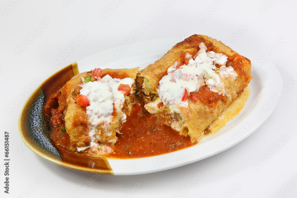 Burrito With Beef And Vegetables Burrito With Beef And Vegetables