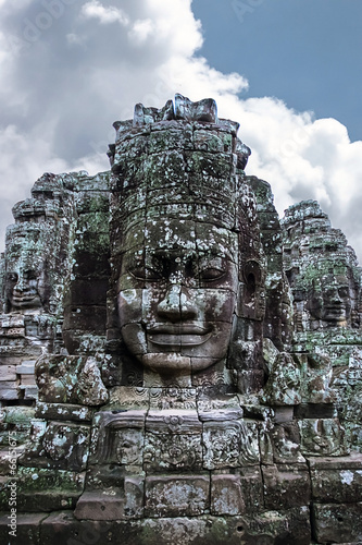Obraz na płótnie Angkor Wat Faces w salonie