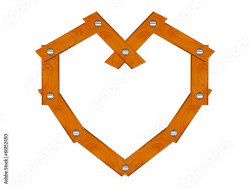 Wooden heart