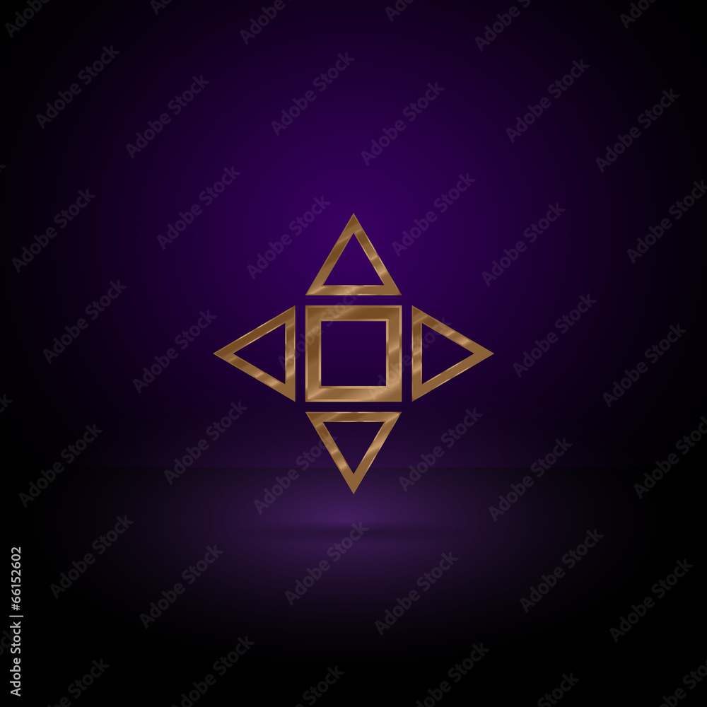 Gold metal symbol Gold metal symbol