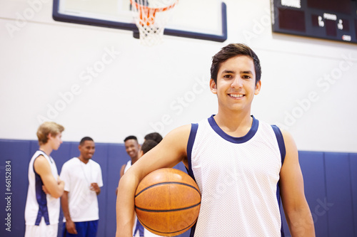 Portrait Of High School Basketball Player