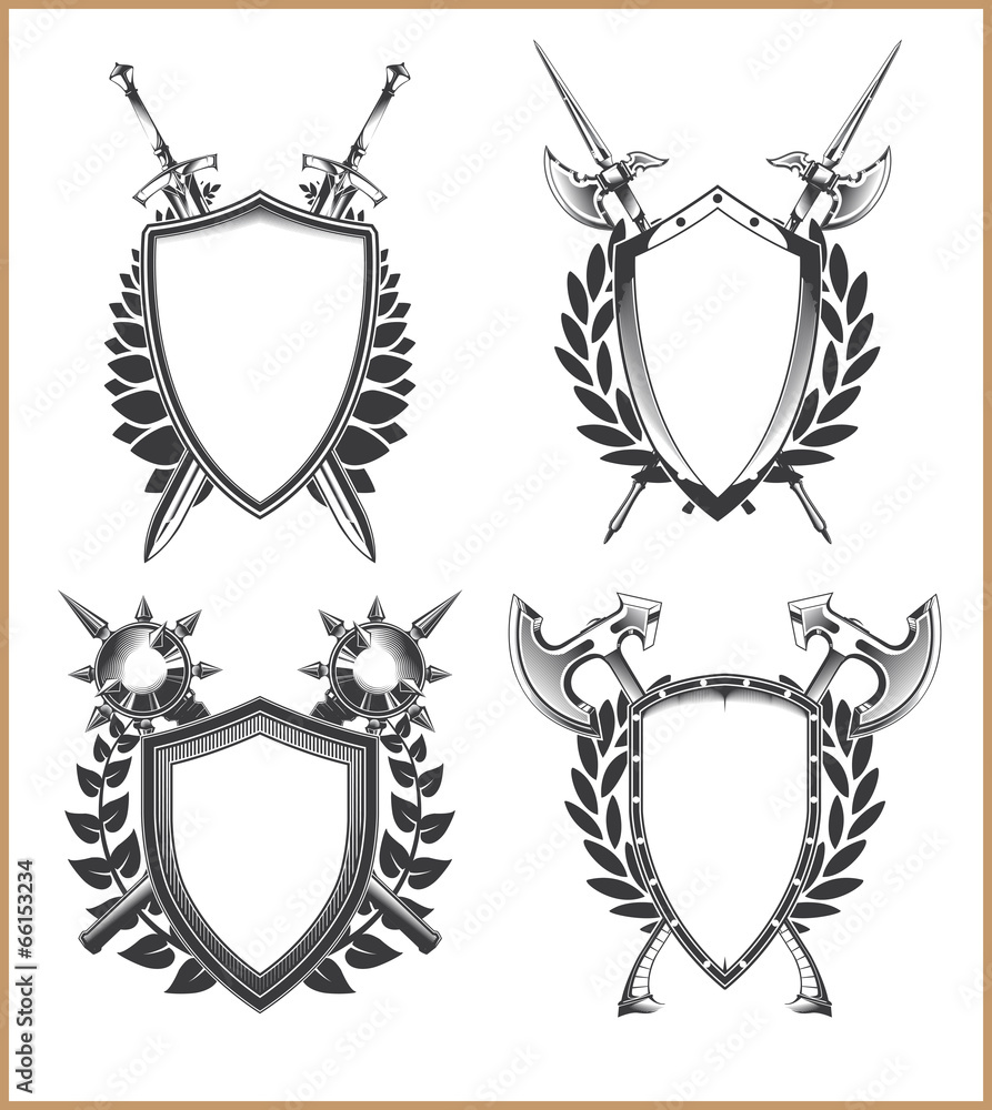 Obraz premium Coat of arms template
