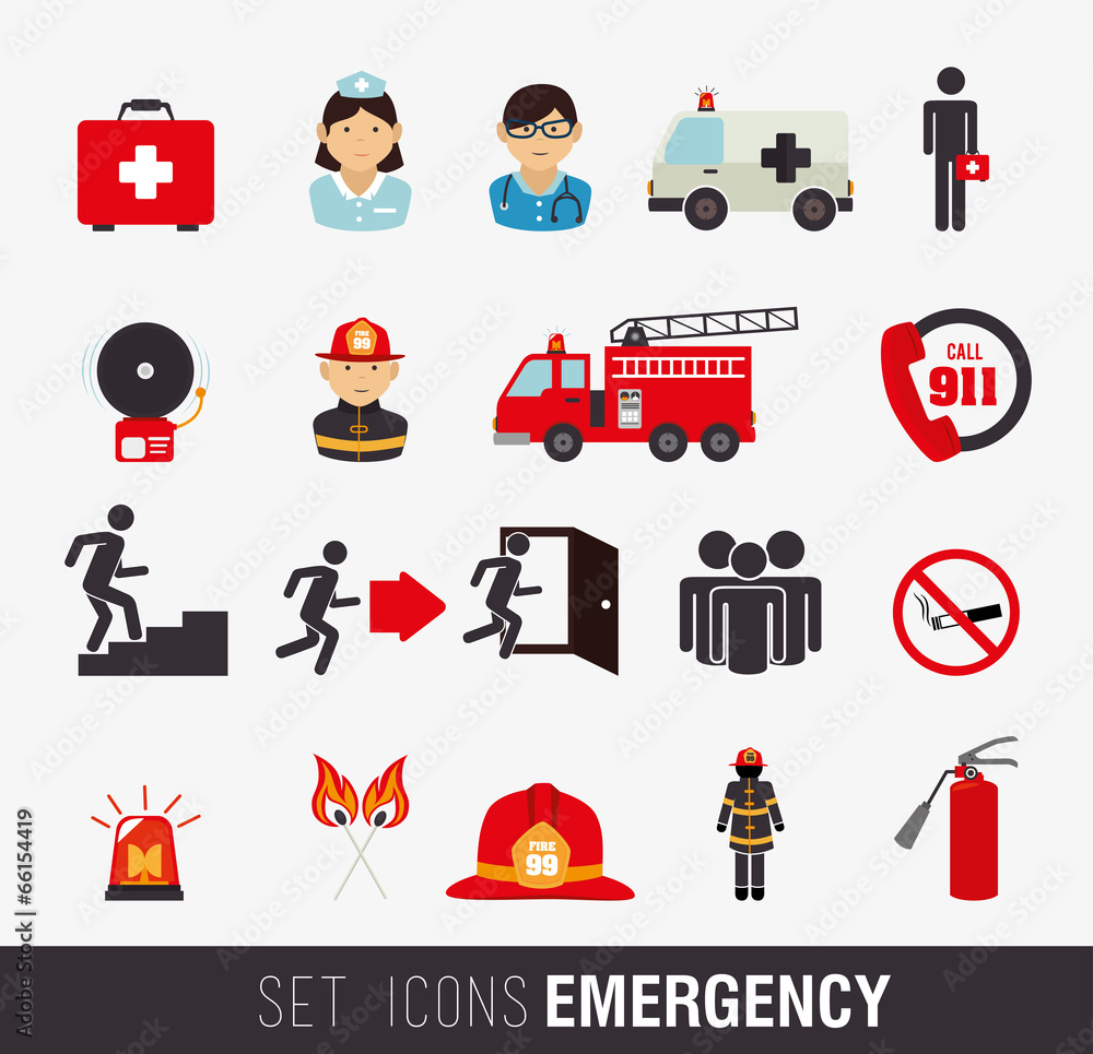 Obraz premium Firefighter design