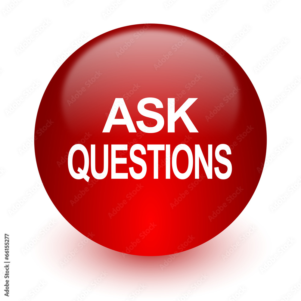 ask questions red computer icon on white background ask questions red computer icon on white background