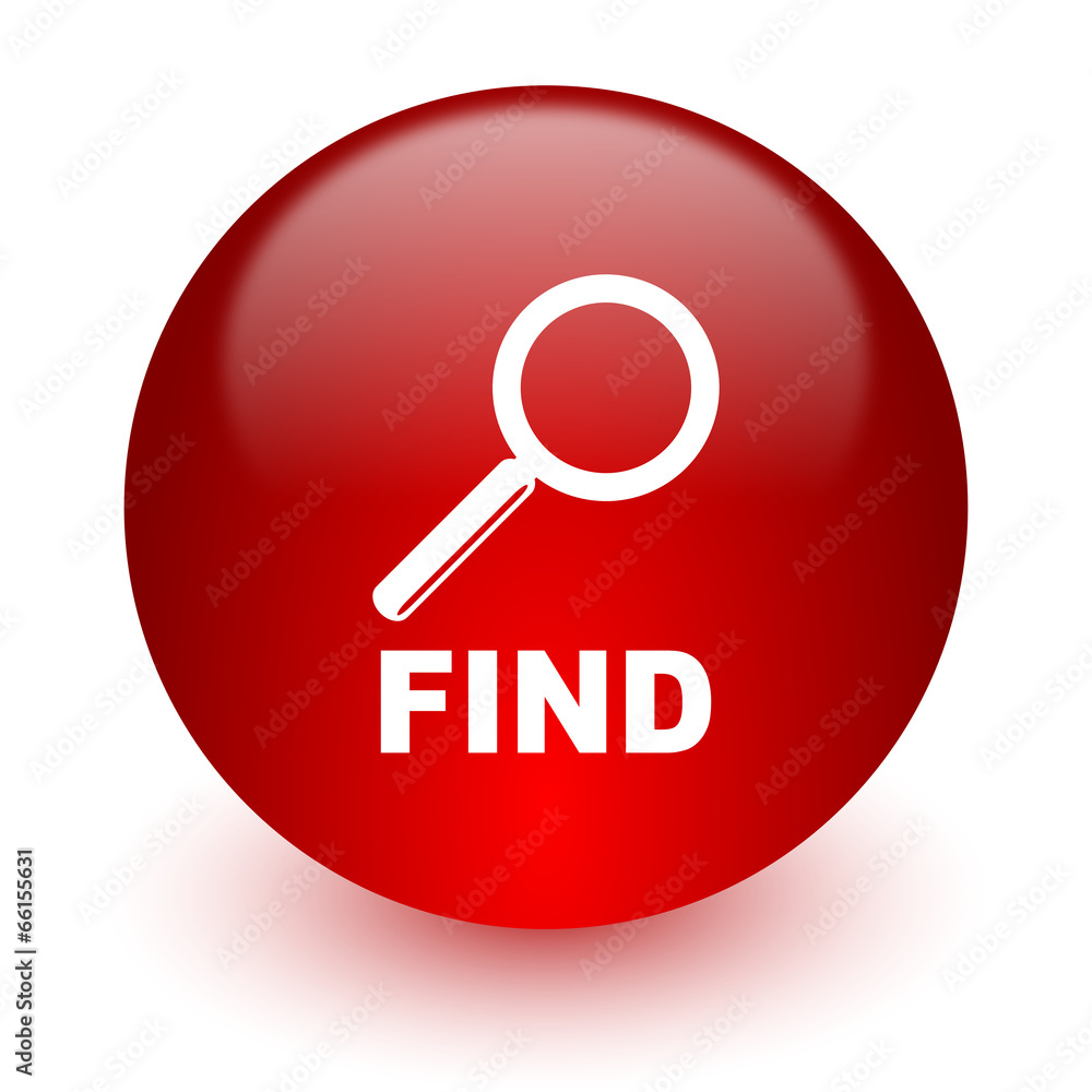 find red computer icon on white background find red computer icon on white background