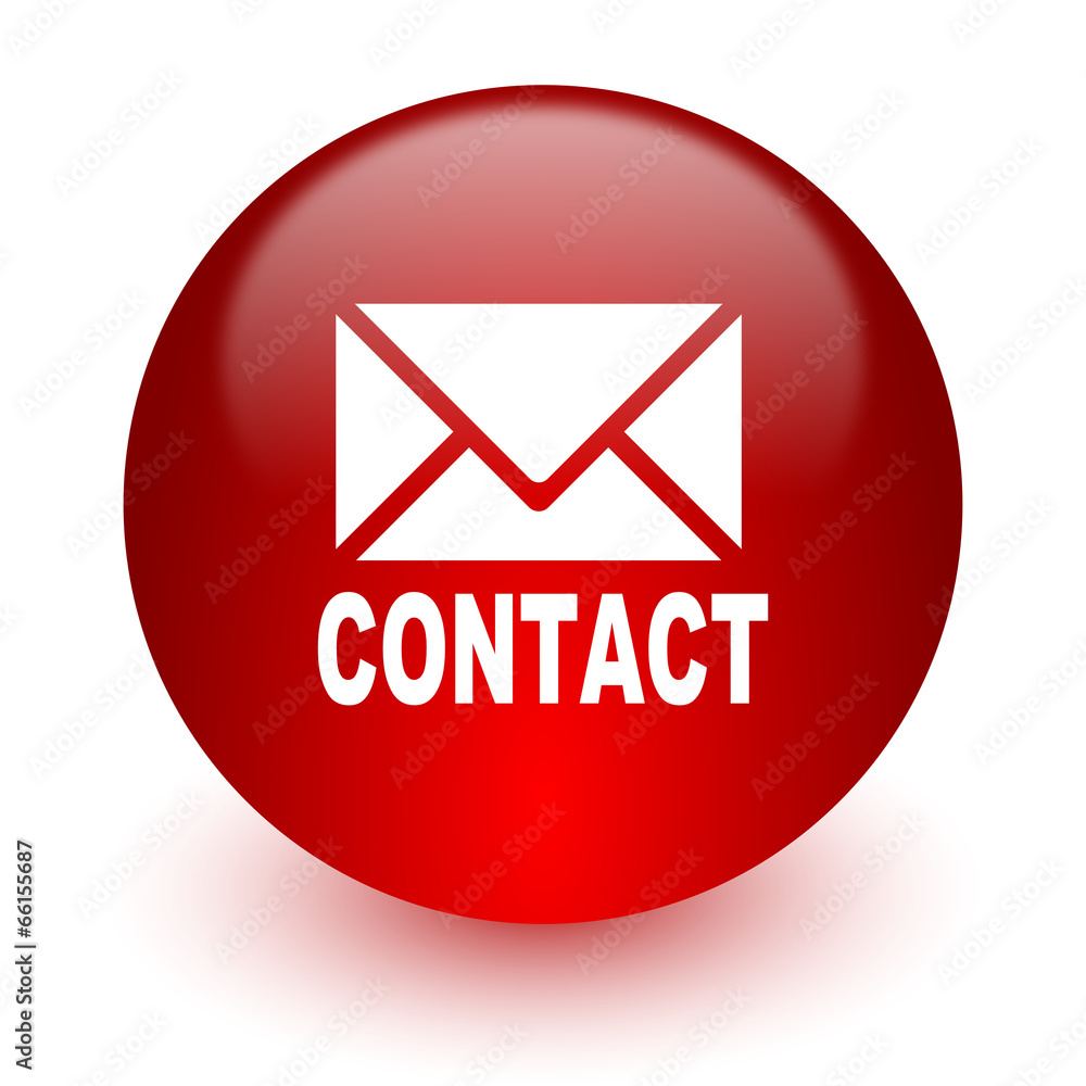 email red computer icon on white background email red computer icon on white background