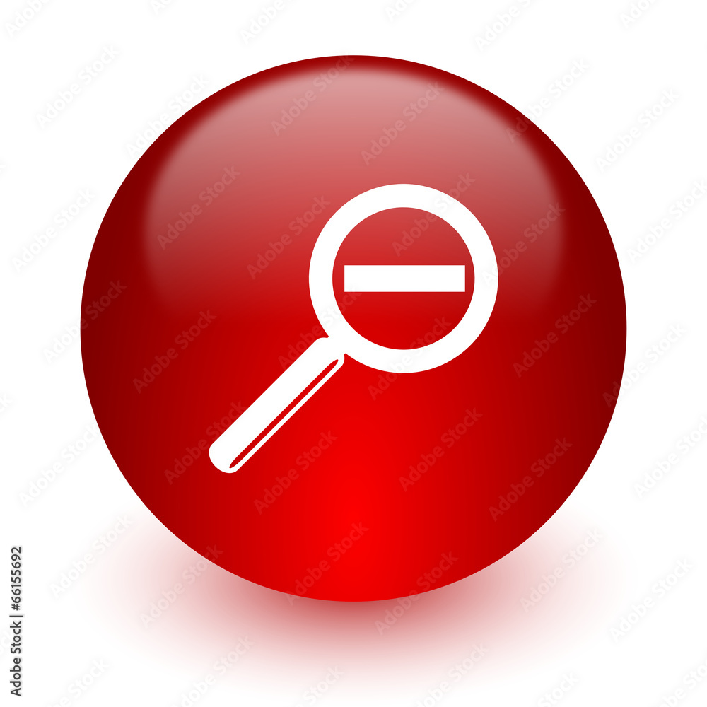 lens red computer icon on white background lens red computer icon on white background