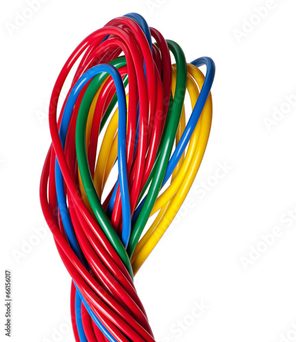 Wallpaper Mural electric cable on a white background Torontodigital.ca