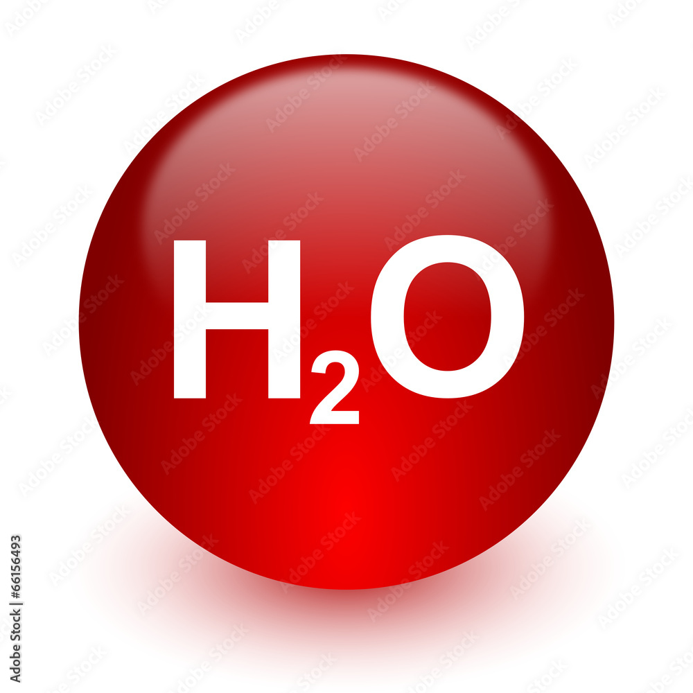 water red computer icon on white background water red computer icon on white background