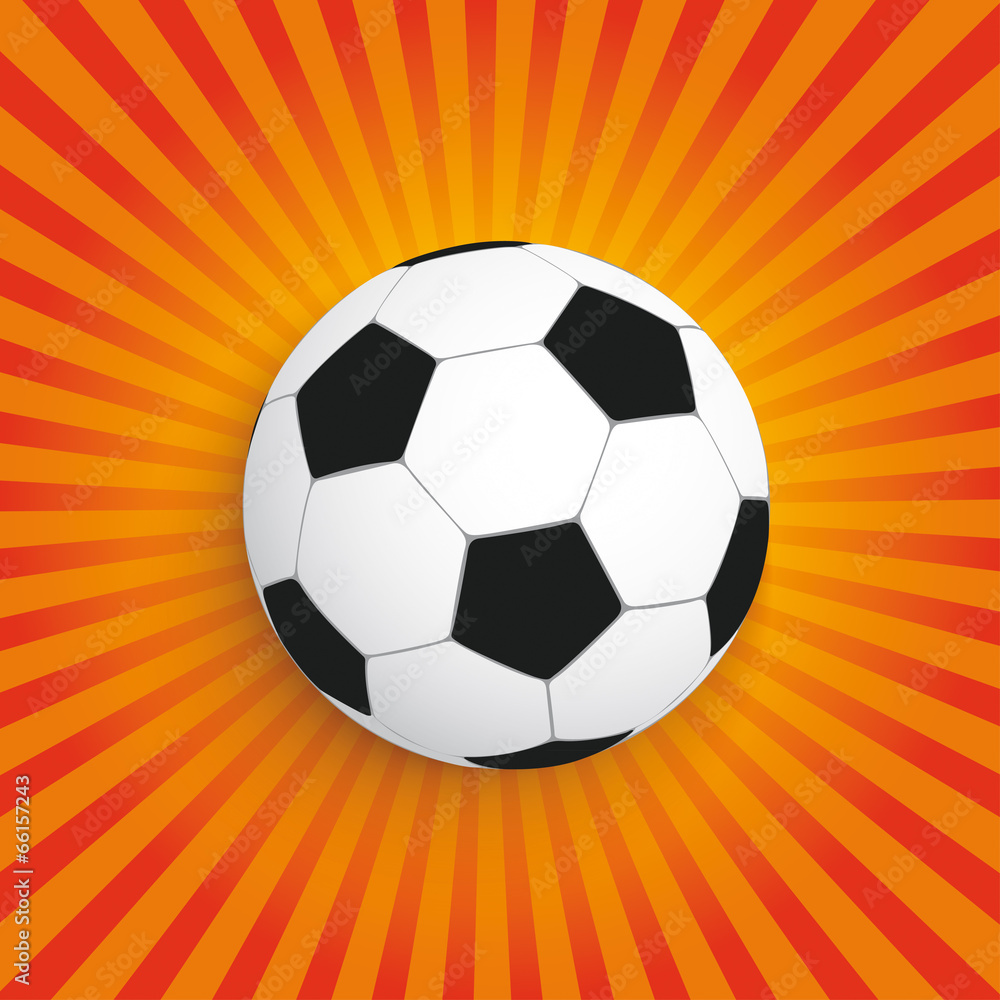 Naklejka premium Football Retro Sun