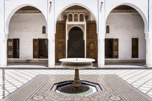 amazing architecture at the Dar Si Said in Marrakech, Morocco