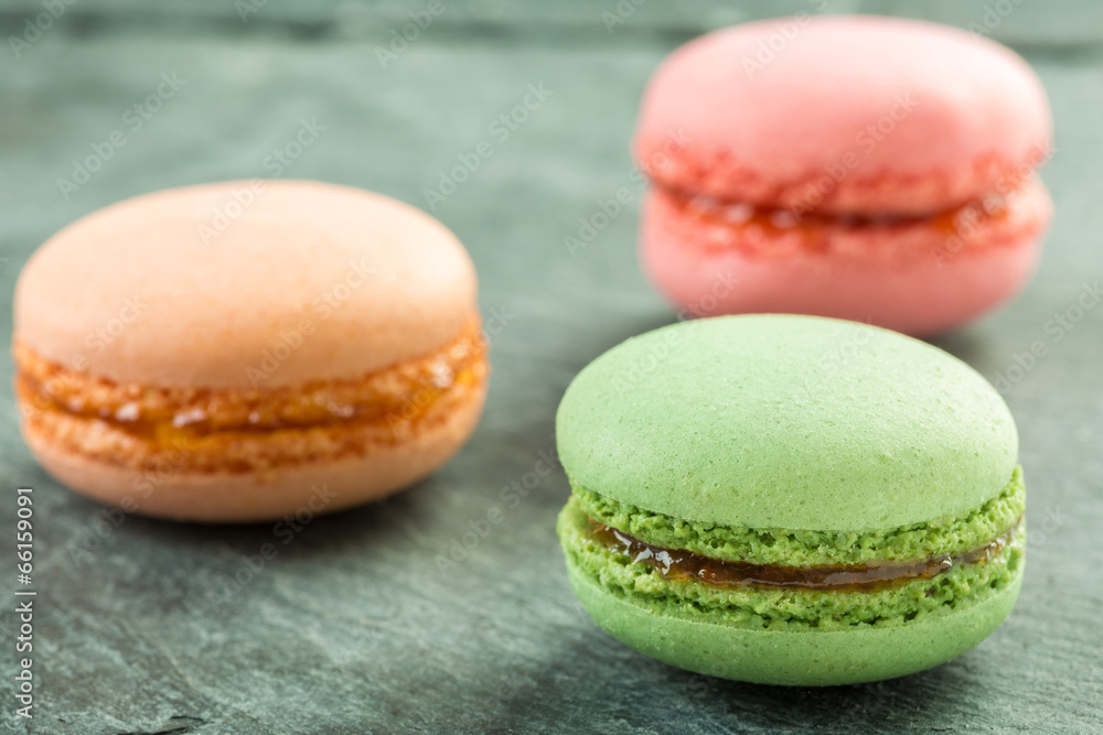 Obraz premium colorful macarons