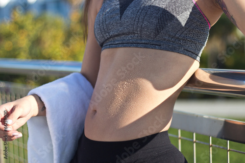 Photography Woman's fit stomach