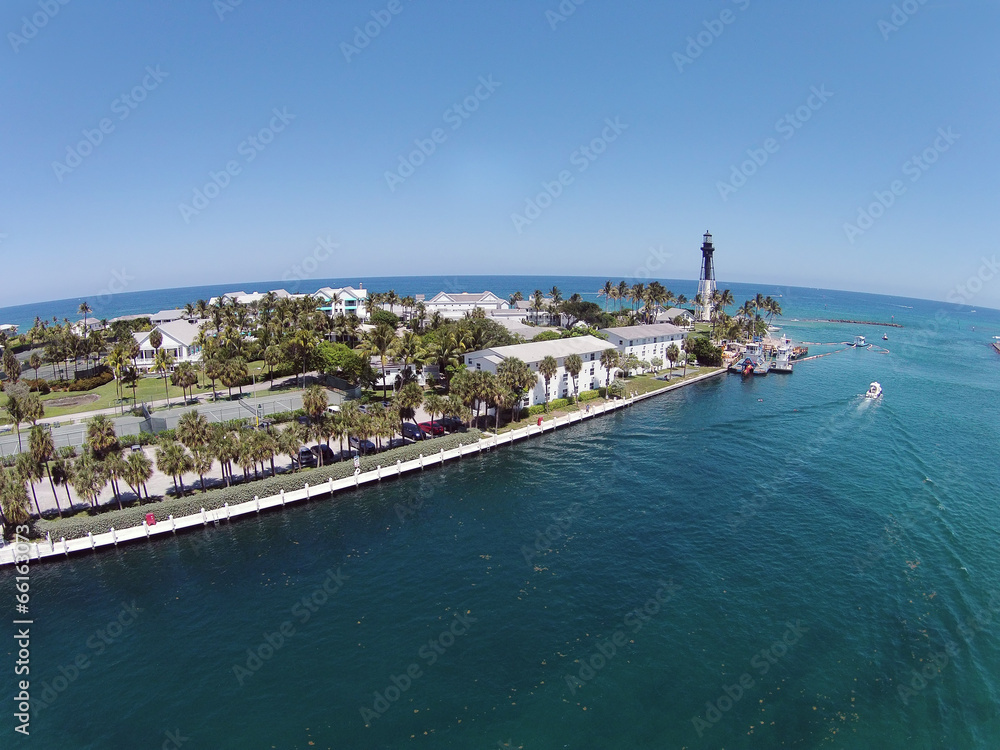 Coastal lighthouse in Pompano Beach, Florida