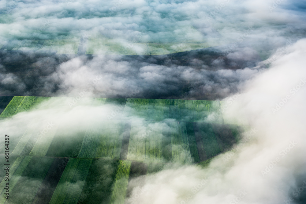 Obraz premium Bird's eye view of the earth