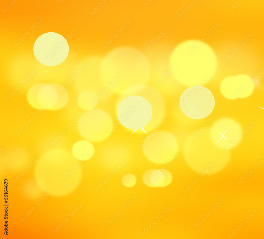 Beautiful yellow background with blurred lights Beautiful yellow background with blurred lights