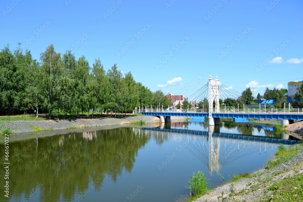 Bridge in the city of Almetyevsk