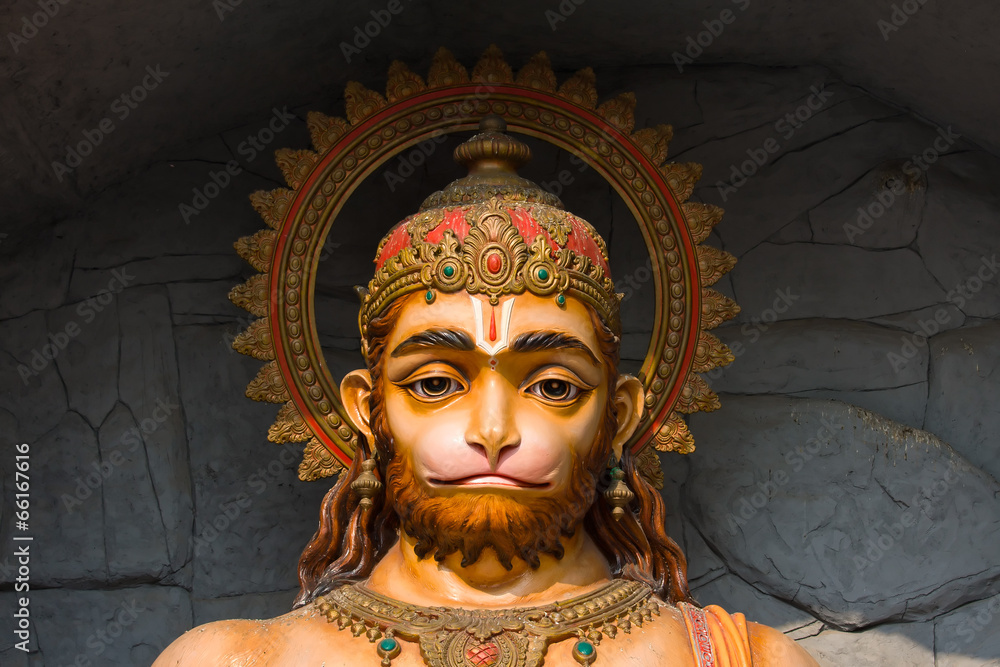 Hanuman statue in Rishikesh, India