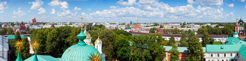 panoramic view of old Yaroslavl. Russia