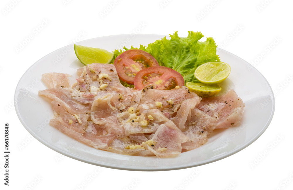 Swordfish carpaccio Swordfish carpaccio