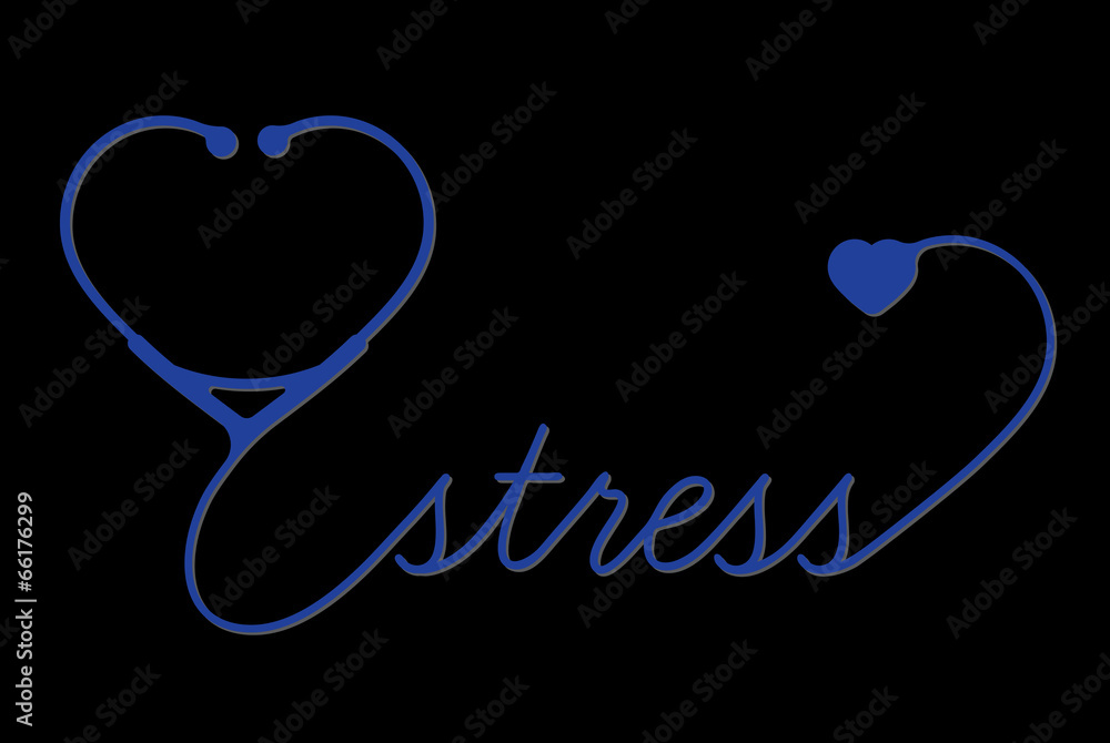 Medical stress symbol, cardiogram, vector Medical stress symbol, cardiogram, vector