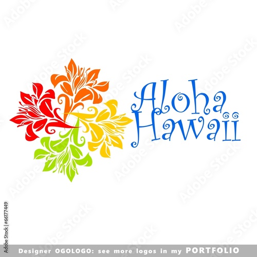 aloha, hawaii, leaves, hibiscus, floral, illustrations