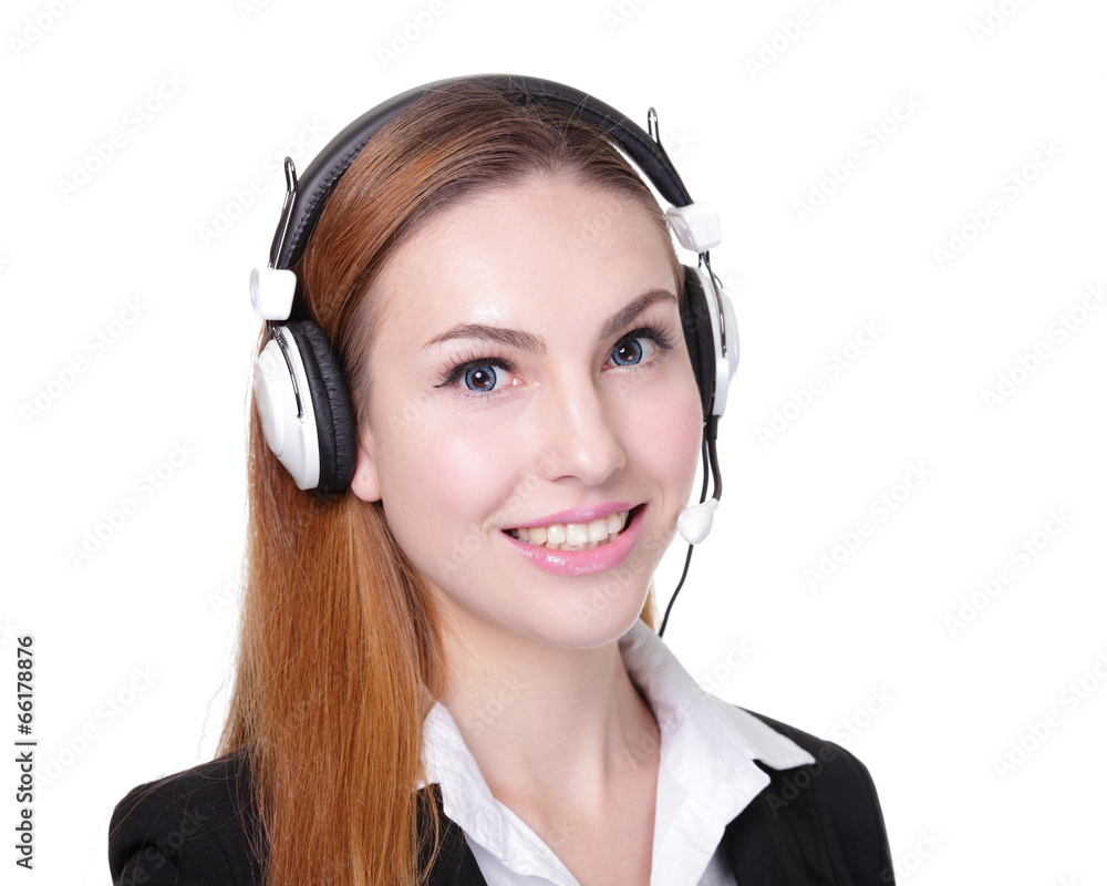 Business Woman customer service worker Business Woman customer service worker