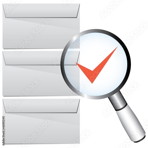 accepted, magnifier glass
