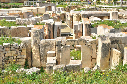 Malta, the megalithic temples of Tarxien photo