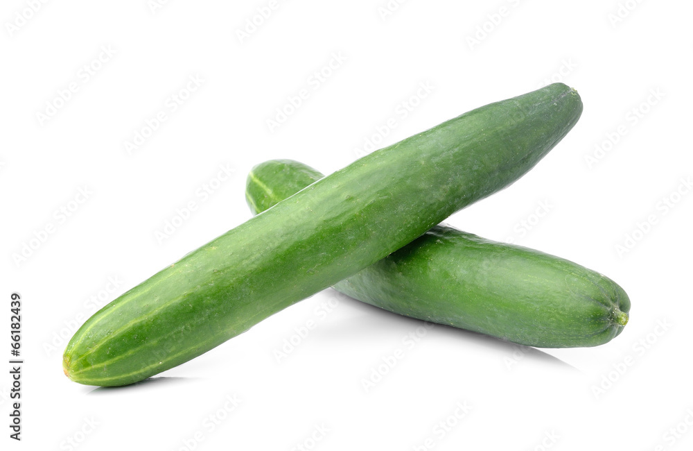 Fresh cucumber isolated on white background Fresh cucumber isolated on white background