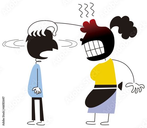 無理矢理に振り向かせる主婦