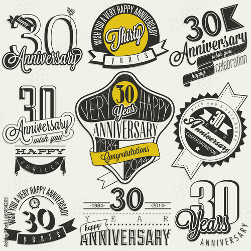 Vintage style 30 anniversary collection.