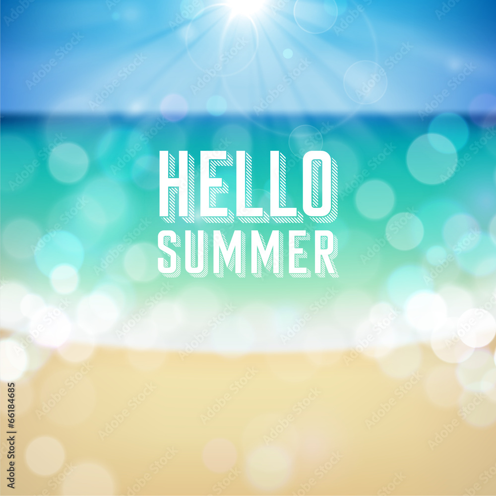 Obraz premium Summer holiday tropical beach background