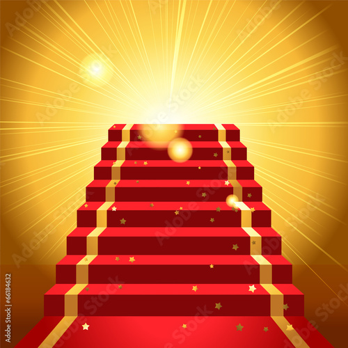 on the red carpet