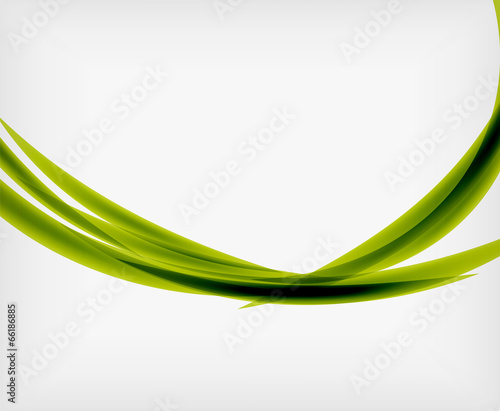 Green eco abstract line composition
