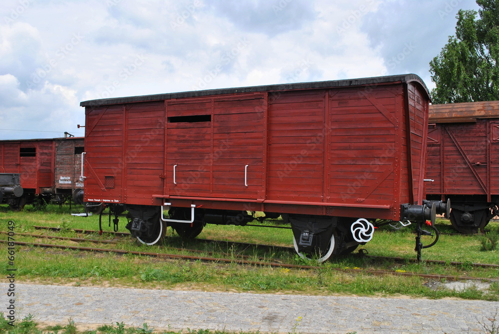 Naklejka premium Wagon kolejowy