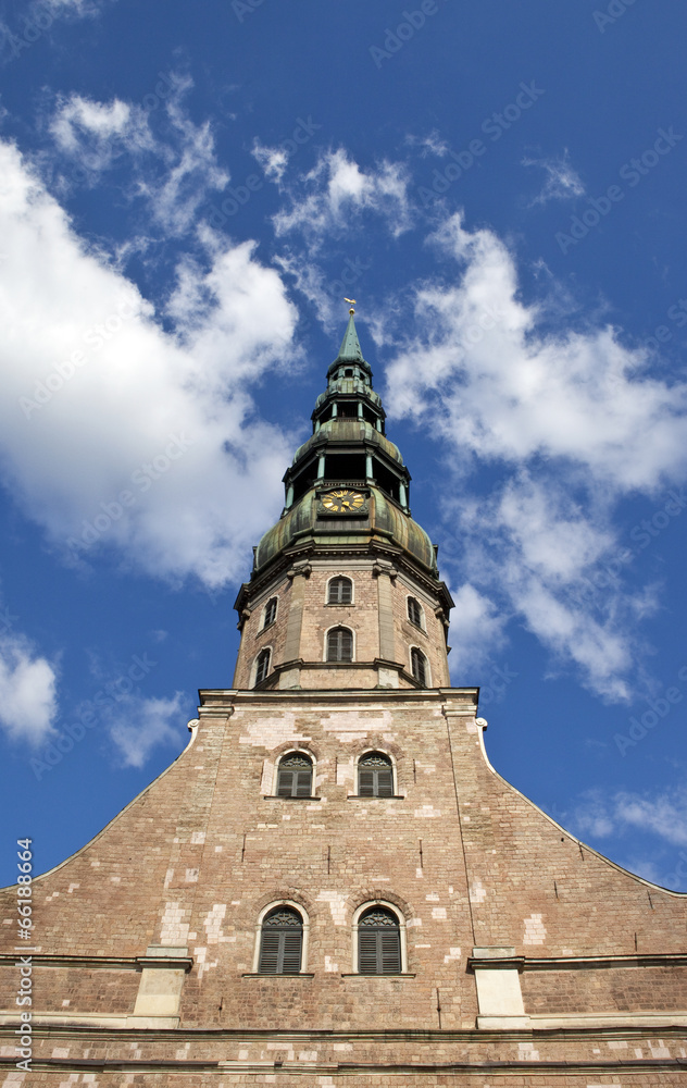 Fototapeta premium St. Peter's Church in Riga
