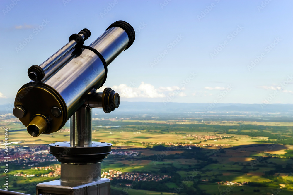 Big telescope on the point of view Big telescope on the point of view