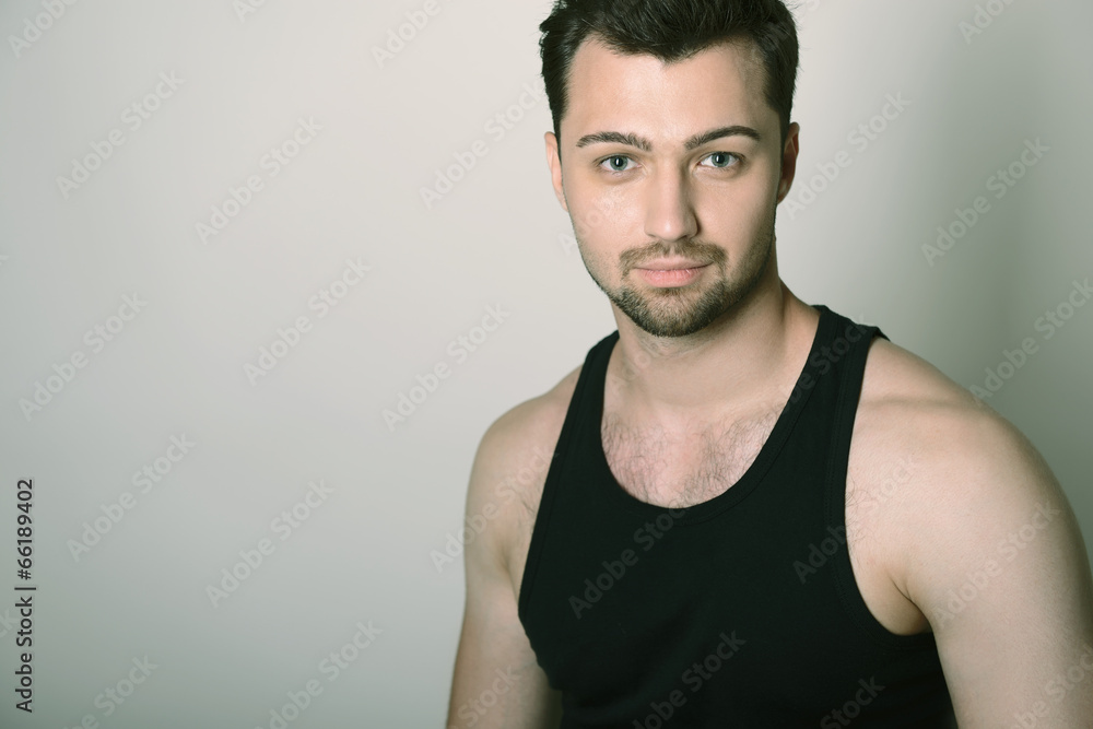Portrait of handsome young man Portrait of handsome young man