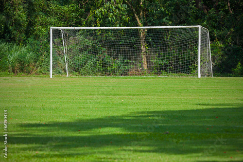 Wallpaper Mural soccer field grass Goal at the stadium Soccer field Torontodigital.ca