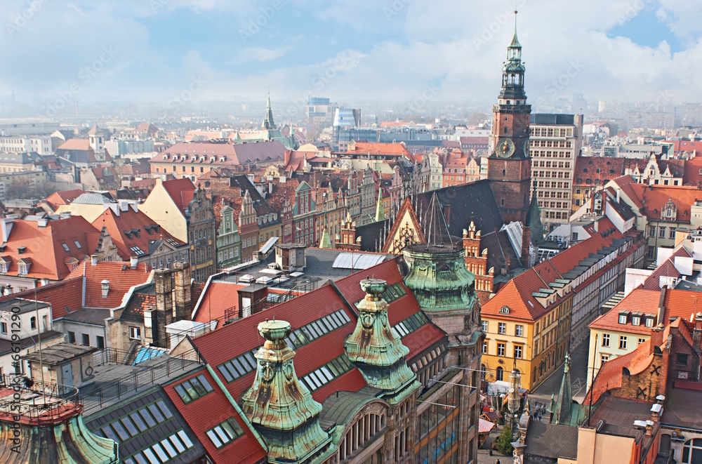 Obraz premium The red roofs