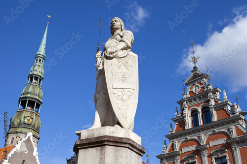 House of the Blackheads, St. Peter's Church and Saint Roland Sta photo