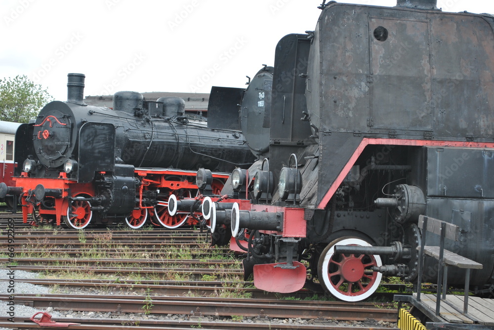Fototapeta premium Lokomotywa retro