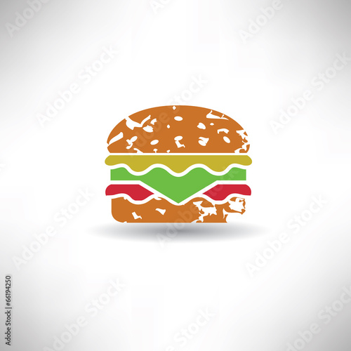 Hamburger symbol,grunge vector