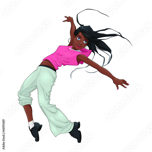 Funny breakdancer.