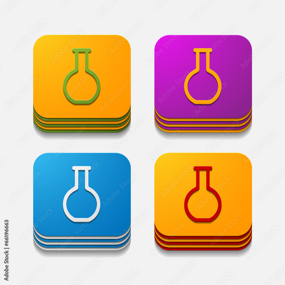 square button: tube square button: tube