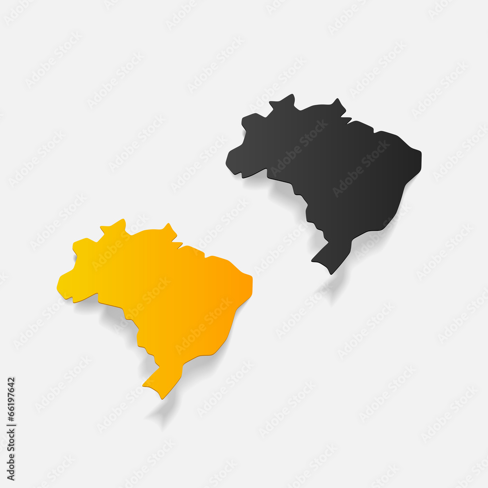 Obraz premium realistic design element: brazil