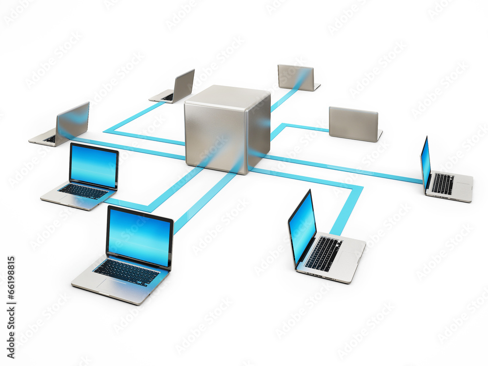 Abstract Communication, Laptop Connection Isolated Abstract Communication, Laptop Connection Isolated
