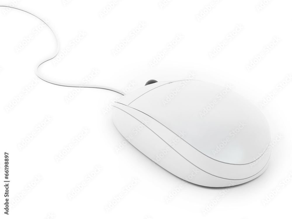 Computer Mouse on White Background Networking 3d Computer Mouse on White Background Networking 3d