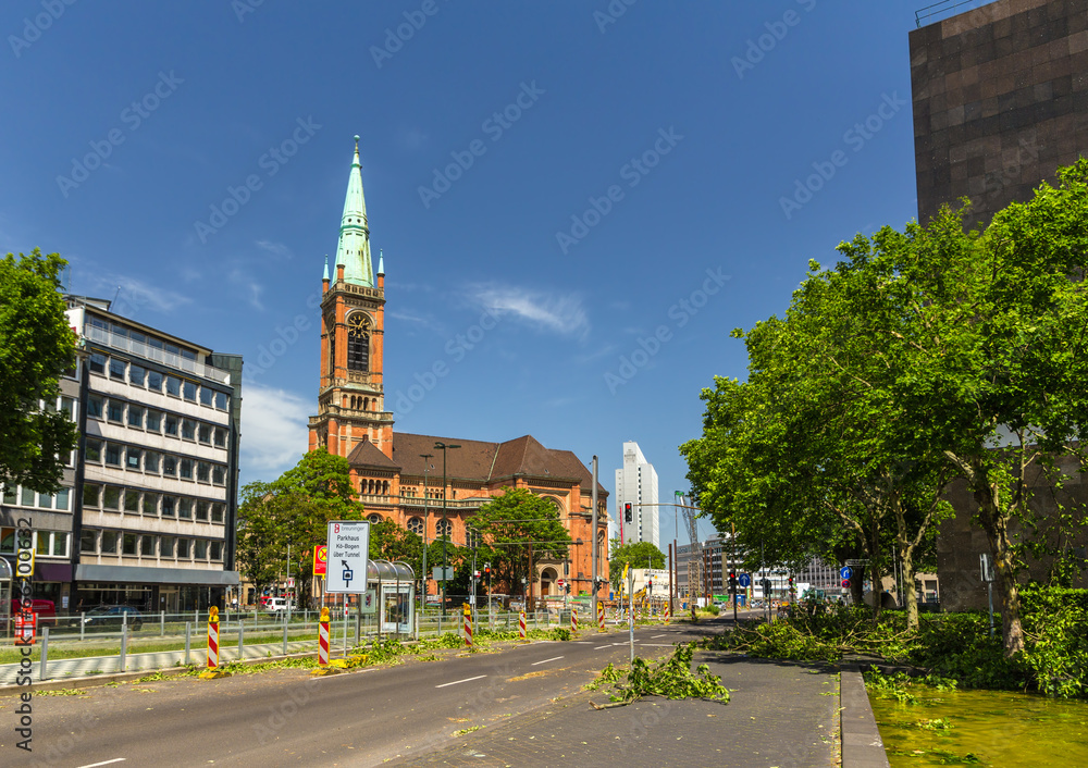 Dusseldorf after deadly storm on 10th June, 2014